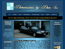 Tablet Screenshot of dimensionsbydan.com